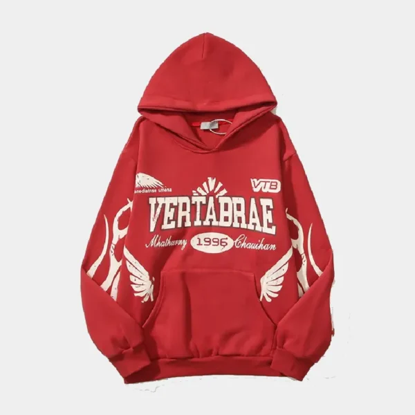 Vertabrae Logo Hoodie Red